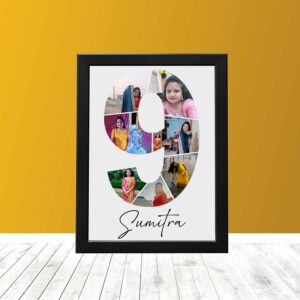 Number 9 Photo Collage Frame