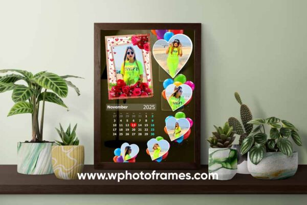 Love Calender Photo Frame Design 2