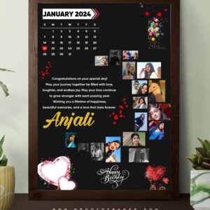 Moon Shape Personalized Photo Frame