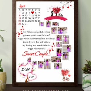Moon Shape Photo Frame