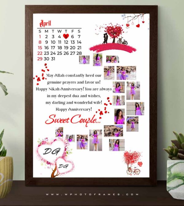 Moon Shape Photo Frame
