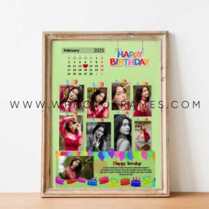Birthday Calender Photo Frame Design 11