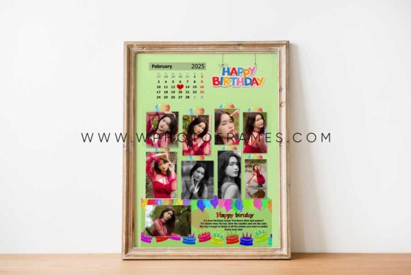 Birthday Calender Photo Frame Design 11