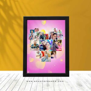 Customised Heart shape Collage Frame