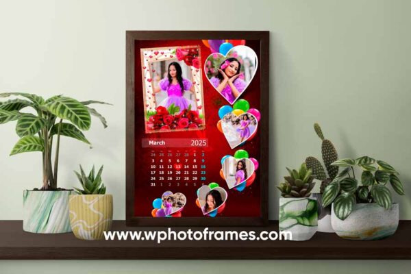 Love Calender Photo Frame Design 9