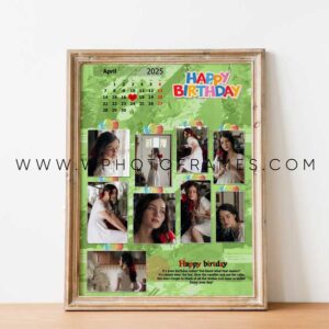 Birthday Calender Photo Frame Design 9