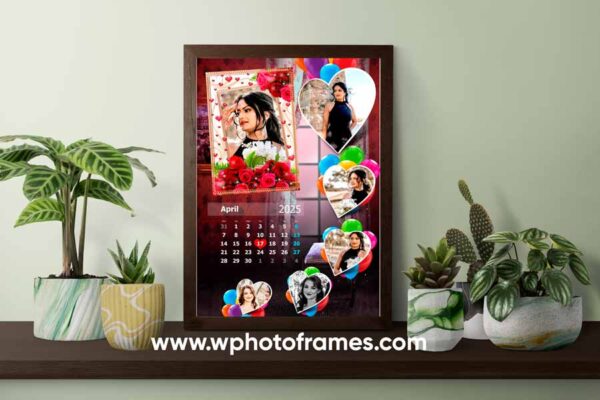 Love Calender Photo Frame Design 8