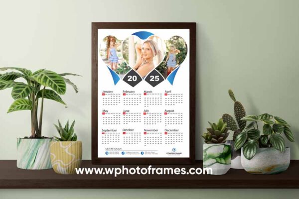 Personalised Photo Calender Design 1
