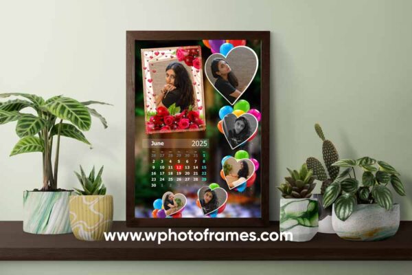 Love Calender Photo Frame Design 5