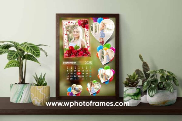 Love Calender Photo Frame Design 6